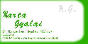 marta gyalai business card